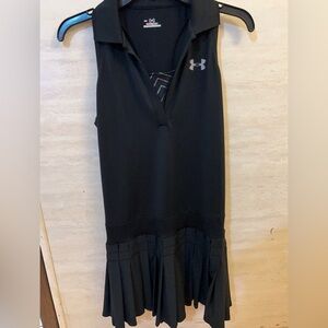 Under Armour Black Sleeveless Polo Athletic Dress